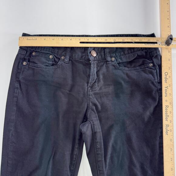 J.Crew Jeans Womens 29 Black Leggy Denim Skinny‎ Mid Rise Cotton - Picture 9 of 10